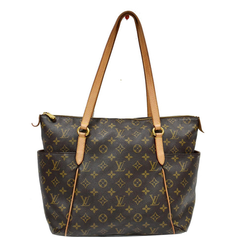 LOUIS VUITTON Totally MM Monogram Canvas Shoulder Bag Brown