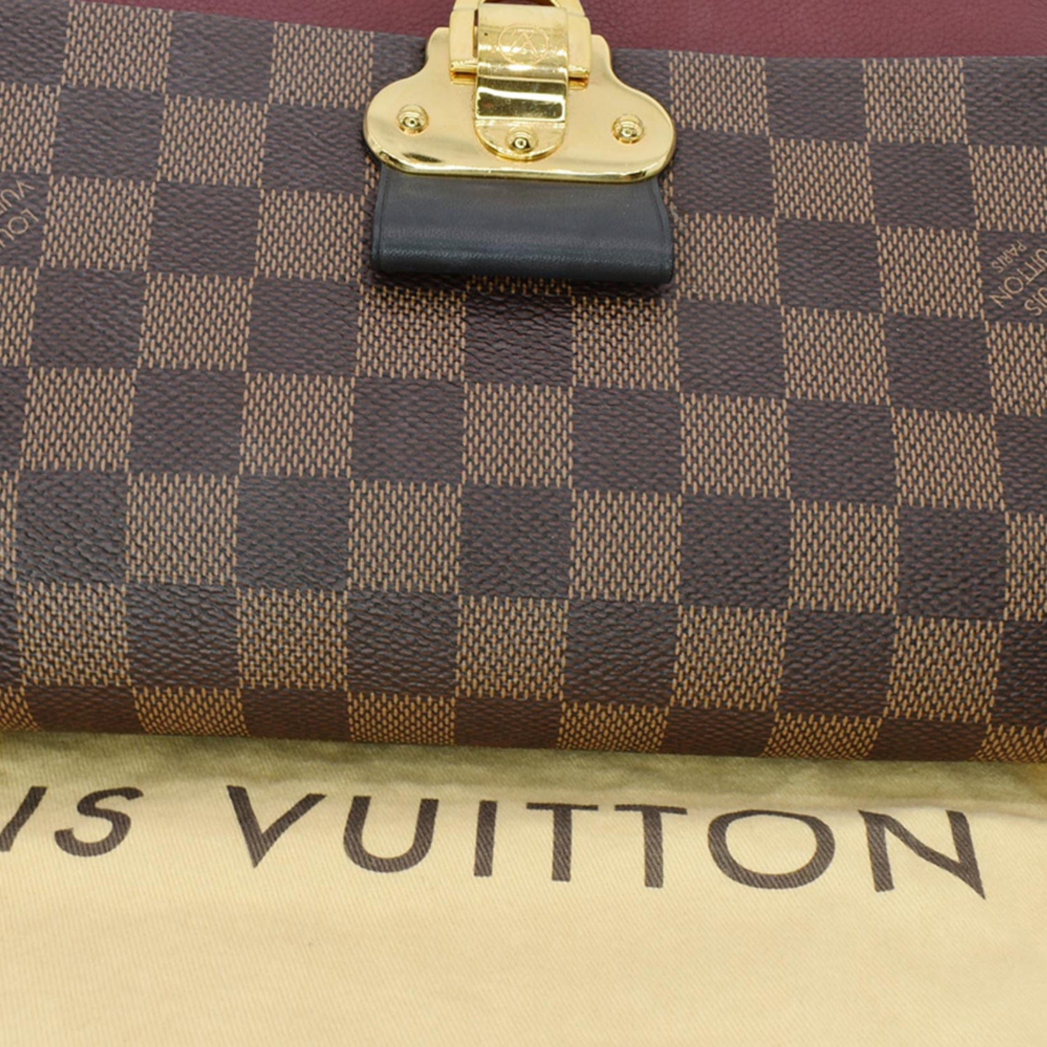 LOUIS VUITTON Vavin PM Damier Ebene Crossbody Bag Brown - Hot Deals