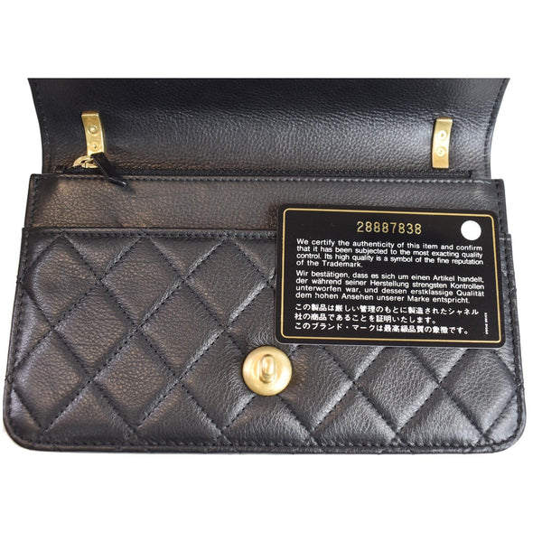 Chanel Pearl Wallet On Chain Flap Crossbody Bag
