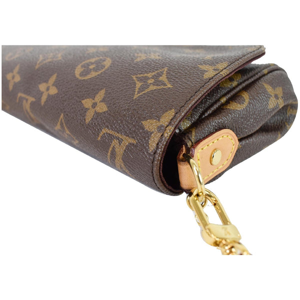 LOUIS VUITTON Favorite PM Monogram Canvas Shoulder Bag Brown