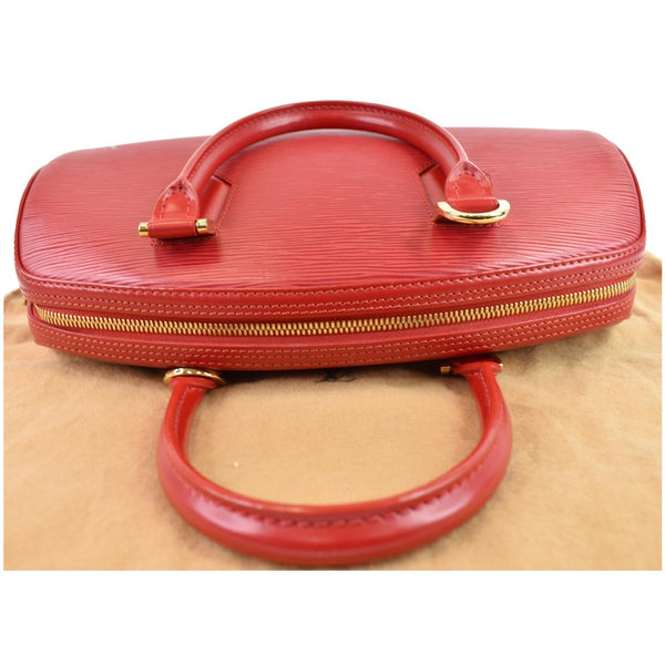 LOUIS VUITTON Jasmine Epi Leather Satchel Bag Red - Final Sale