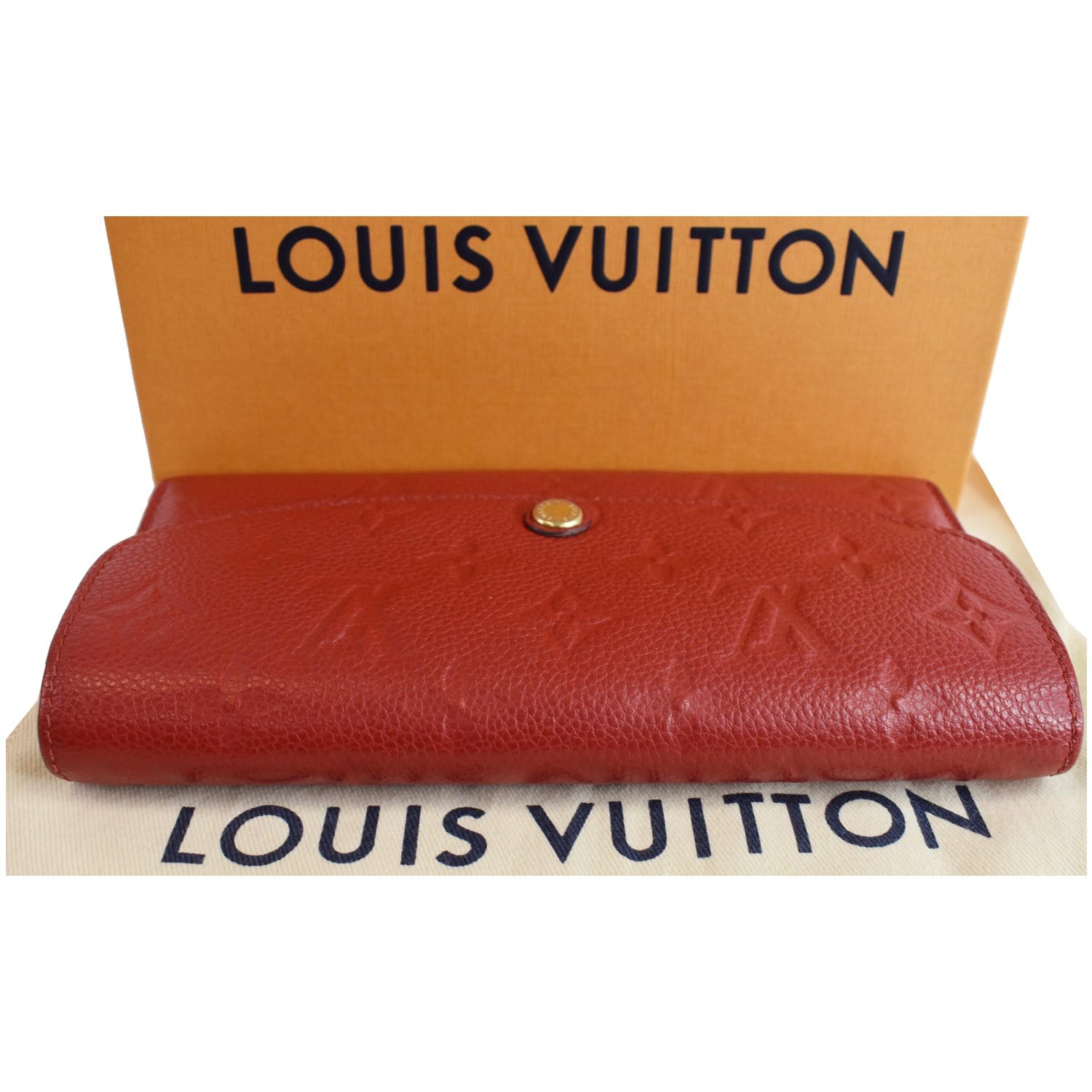 Louis Vuitton Emilie Wallet Monogram Red – Coco Approved Studio