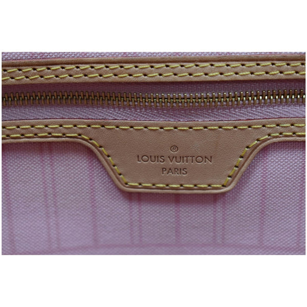 LOUIS VUITTON Neverfull GM Damier Azur Tote Shoulder Bag White