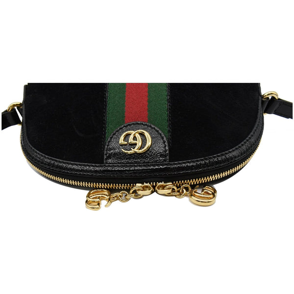 Gucci Ophidia GG Small Suede and Leather Shoulder Bag