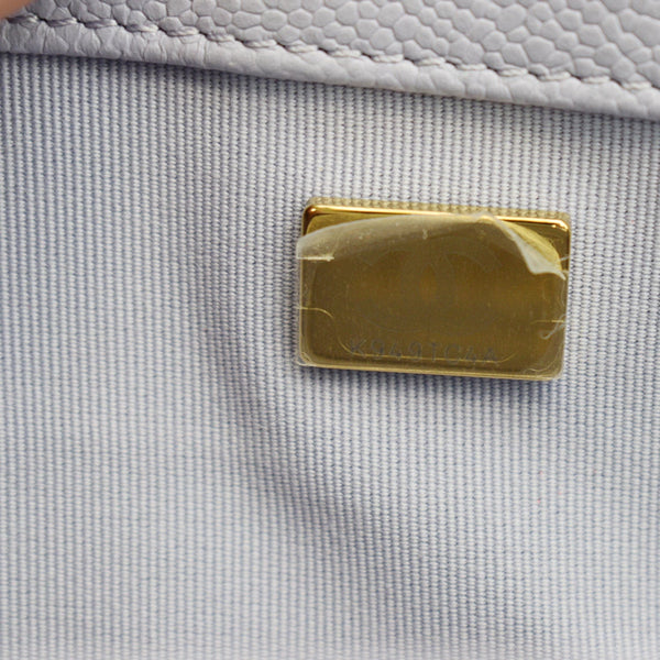 CHANEL CC Boy Small Caviar Leather Shoulder Bag Lavender