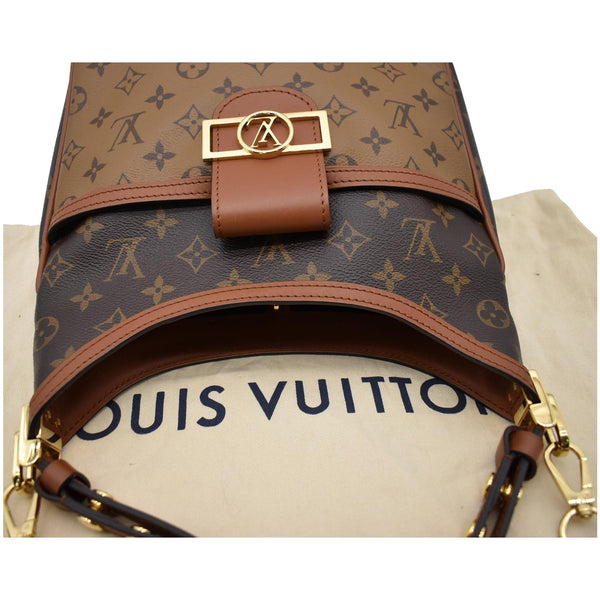 Louis Vuitton Dauphine PM Monogram Reverse Canvas Bag Brown
