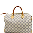 LOUIS VUITTON Speedy 30 Damier Azur Satchel Bag White - Sold