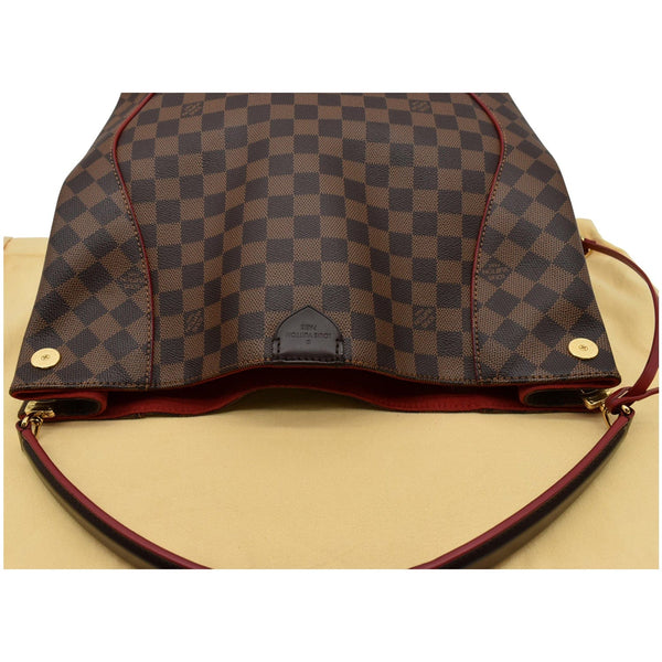 LOUIS VUITTON Caissa Damier Ebene Hobo Bag Brown