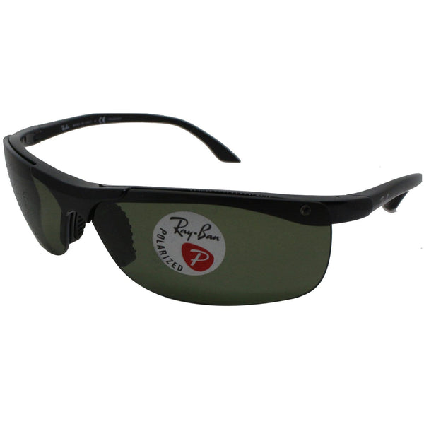 Ray-Ban Men Black Sunglasses  half rim frame