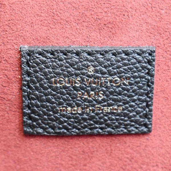 LOUIS VUITTON Metis Pochette Bicolor Empreinte Leather Crossbody Bag Black