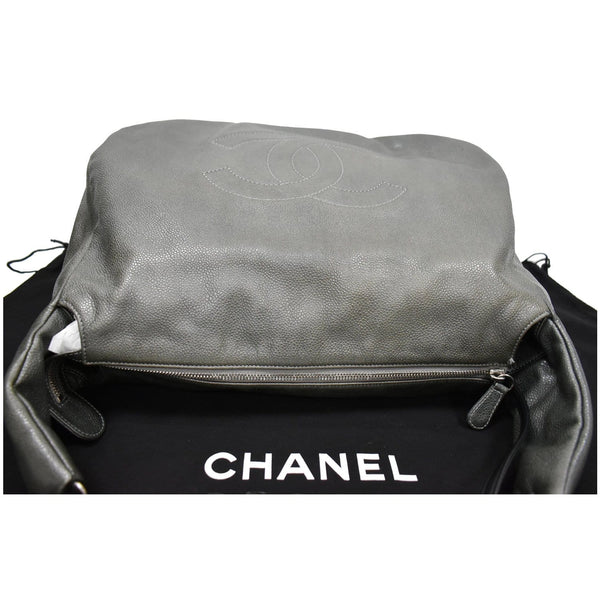 Gucci 31 Small CC Caviar Leather Hobo Bag inner zip view - DDH