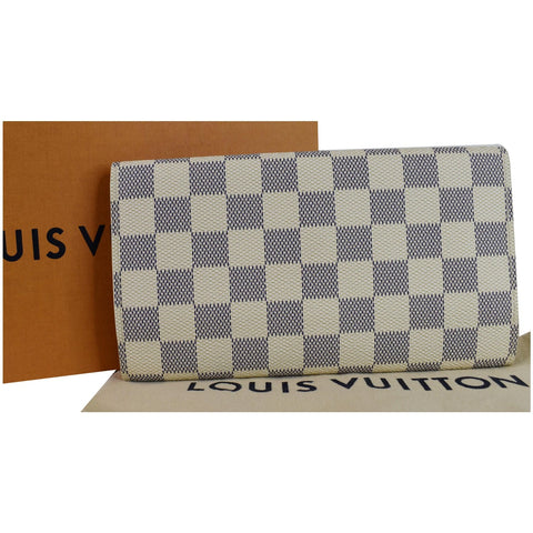 Louis Vuitton Damier Azur Sarah Wallet For Women - front view