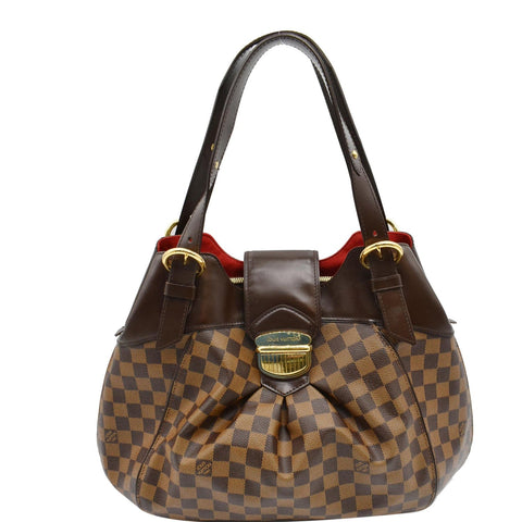 LOUIS VUITTON Sistina GM Damier Ebene Shoulder Bag Brown