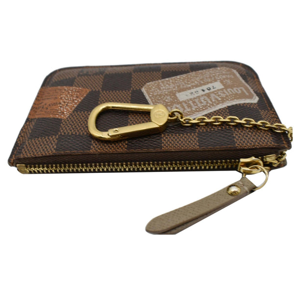 LOUIS VUITTON Trunks and Bags Damier Ebene Key Pouch Brown