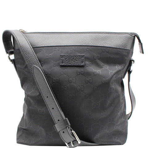 GUCCI GG Monogram Nylon Small Messenger Bag Black 510342