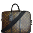LOUIS VUITTON Porte Documents Voyage PM Monogram Canvas Briefcase Bag Brown