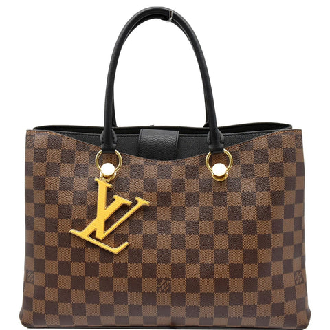 LOUIS VUITTON LV Riverside Damier Ebene Shoulder Bag Brown/Black