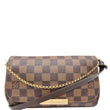 LOUIS VUITTON Favorite PM Damier Ebene Crossbody Bag Brown