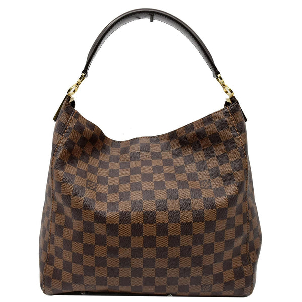 LOUIS VUITTON Portobello PM Damier Ebene Shoulder Bag Brown