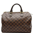 Louis Vuitton Speedy 30 Damier Ebene Satchel Bag Brown