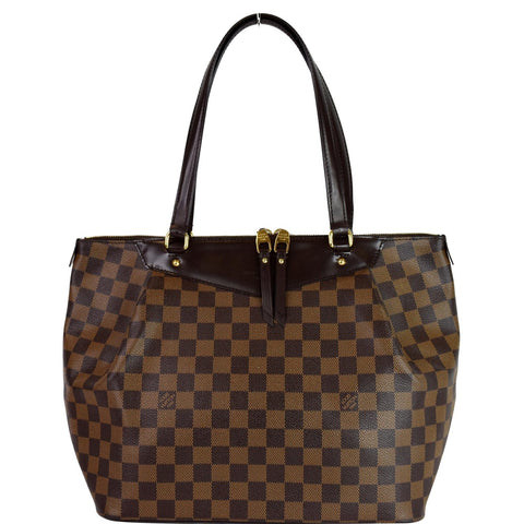 LOUIS VUITTON Westminster GM Damier Ebene Tote Shoulder Bag Brown