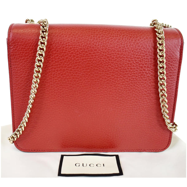 GUCCI Interlocking GG Leather Crossbody Bag Red 510304