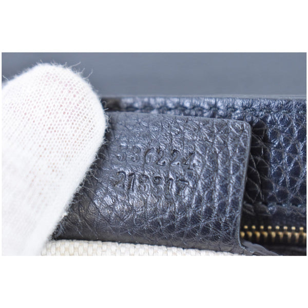 GUCCI Soho Chain Flap Leather Shoulder Bag Black 536224