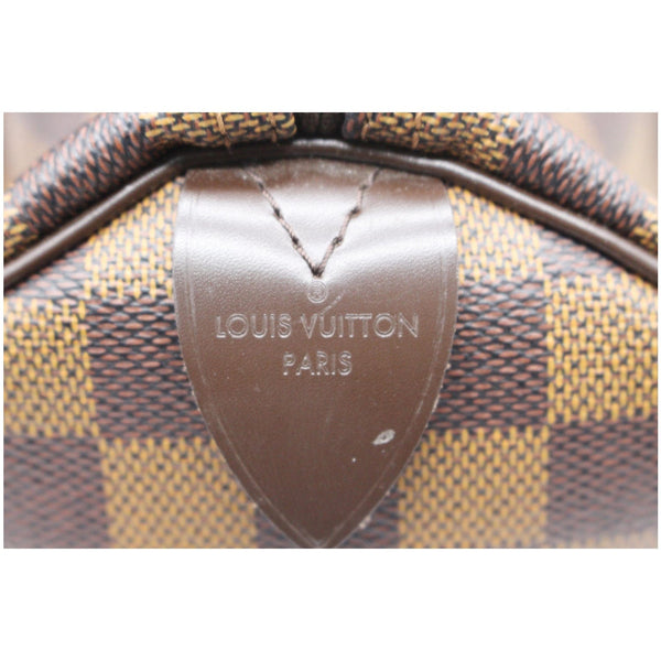 LOUIS VUITTON Speedy 30 Damier Ebene Satchel Bag Brown