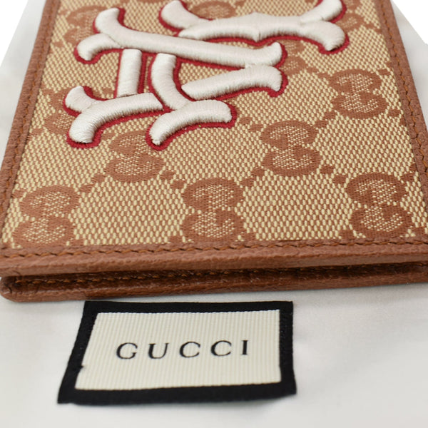 GUCCI GG LA Angels Patch Bi-fold Wallet Beige 547787