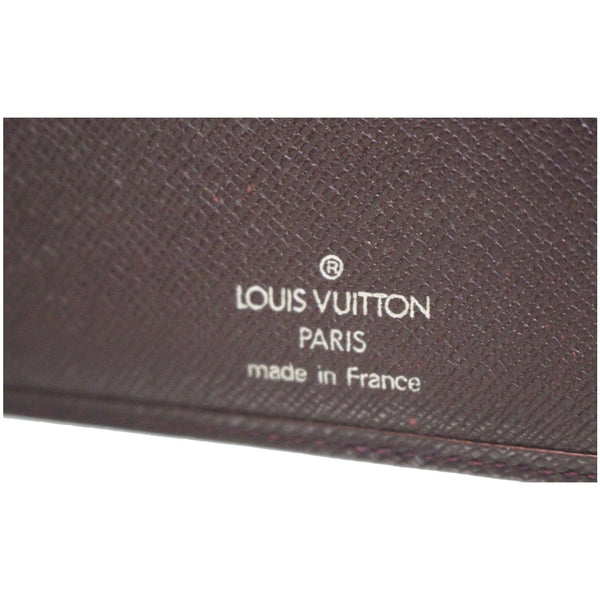 PARIS LV Multiple Acajou Taiga Leather Wallet 