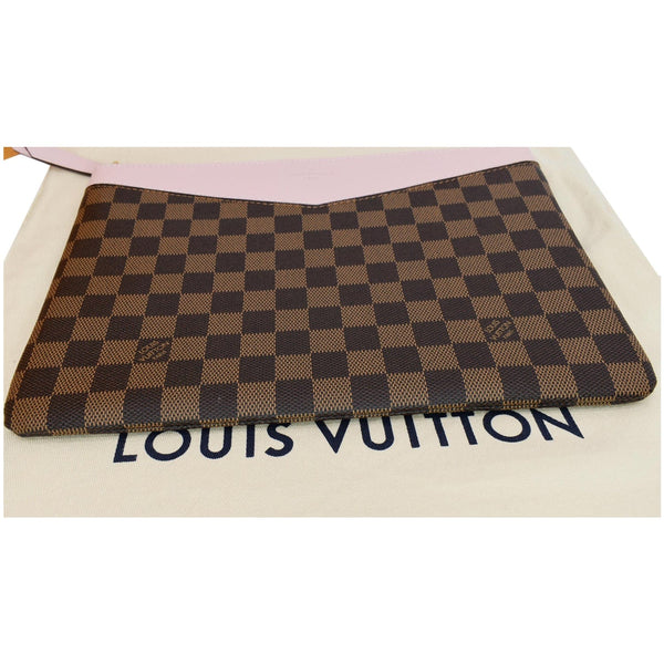 LOUIS VUITTON Daily Pouch Monogram Canvas Clutch Bag Rose Poudre