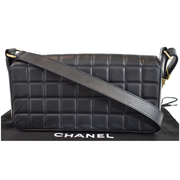 CHANEL CC Chocolate Bar Flap Bag Black