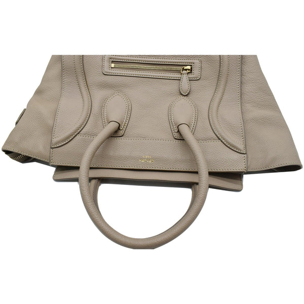 Celine Drummed Mini Luggage Calfskin Leather Tote Bag