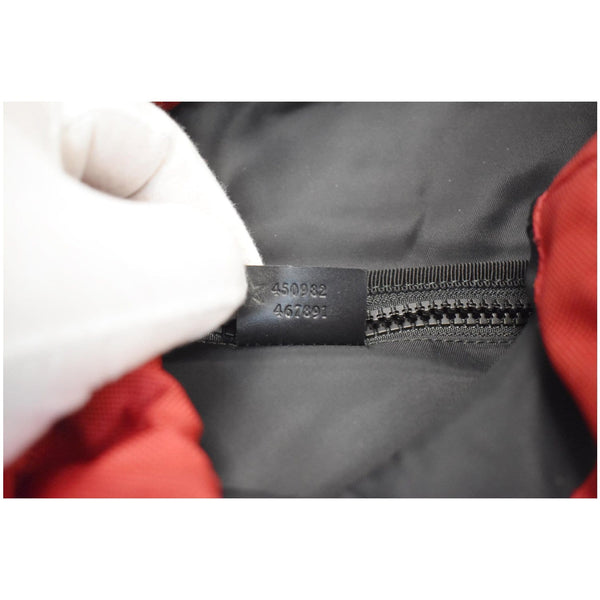 GUCCI Techno Embroidered Canvas Web Backpack Bag Red 45098