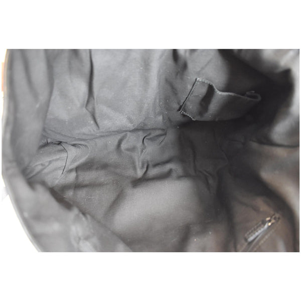 Gucci Abbey Pocket Medium GG Denim Tote Bag interior