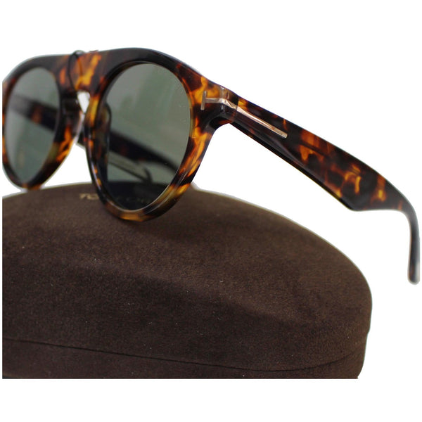 TOM FORD Christopher FT0633 52A 49 Round Unisex Sunglasses Smoke Lens