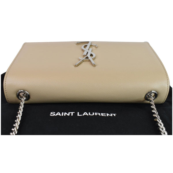 YVES SAINT LAURENT Kate Medium Leather Crossbody Bag Beige