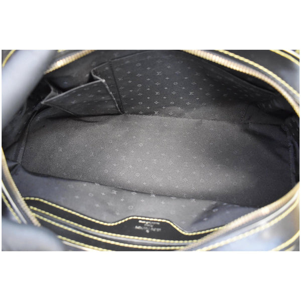 Louis Vuitton Le Radieux Suhali Leather Satchel Bag - gray interior