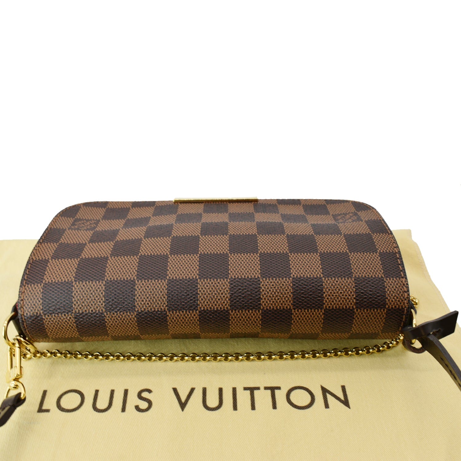 Louis Vuitton Favorite PM Damier Ebene Crossbody Bag Brown