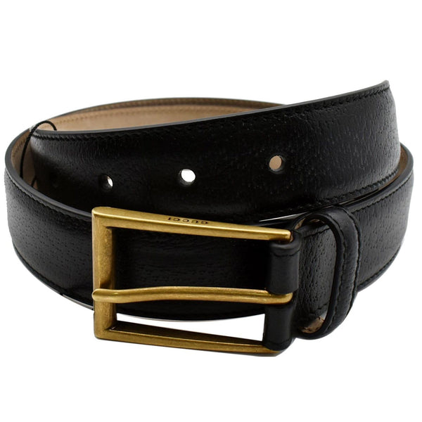 Gucci Calfskin Leather Belt Black Size 85.34 for sale