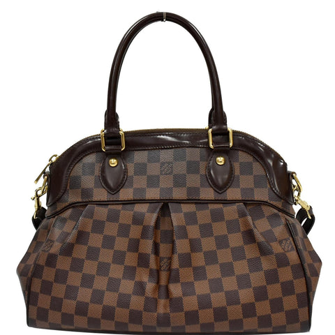 LOUIS VUITTON Trevi PM Damier Ebene Shoulder Bag Brown