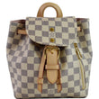 LOUIS VUITTON Sperone BB Damier Azur Backpack Bag White
