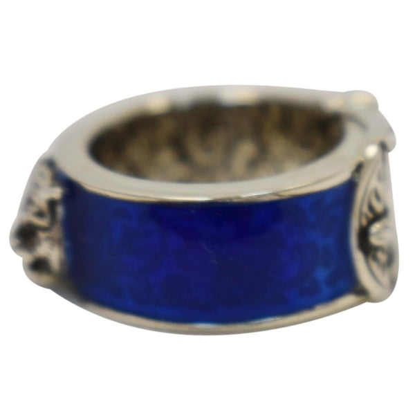 Gucci Tiger Head Ring Blue - preloved ring | Dallas Designer Handbags