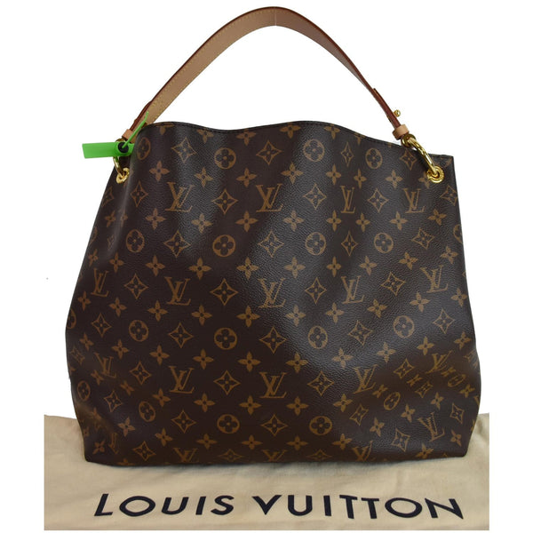 LOUIS VUITTON Graceful MM Monogram Canvas Shoulder Bag Brown