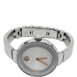 MOVADO Bold Bangle Swiss Bracelet SS Watch Silver Dial 33MM