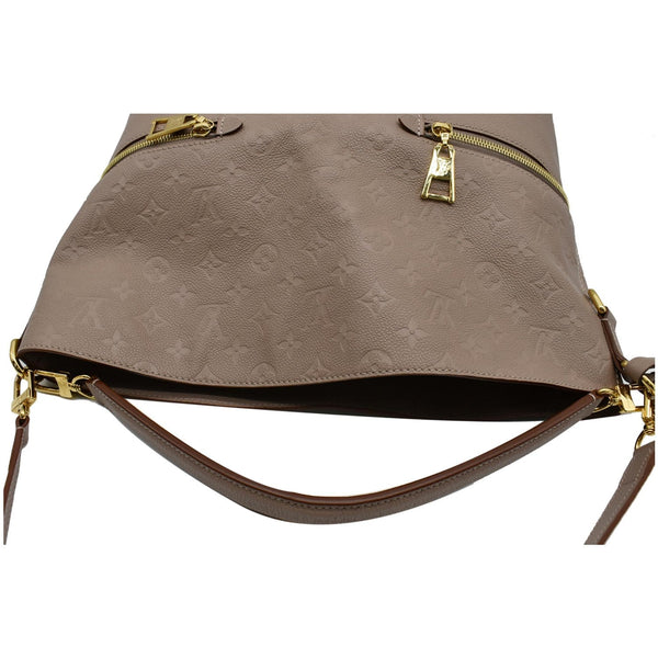 LOUIS VUITTON Melie Empreinte Leather Hobo Bag Taupe Glace
