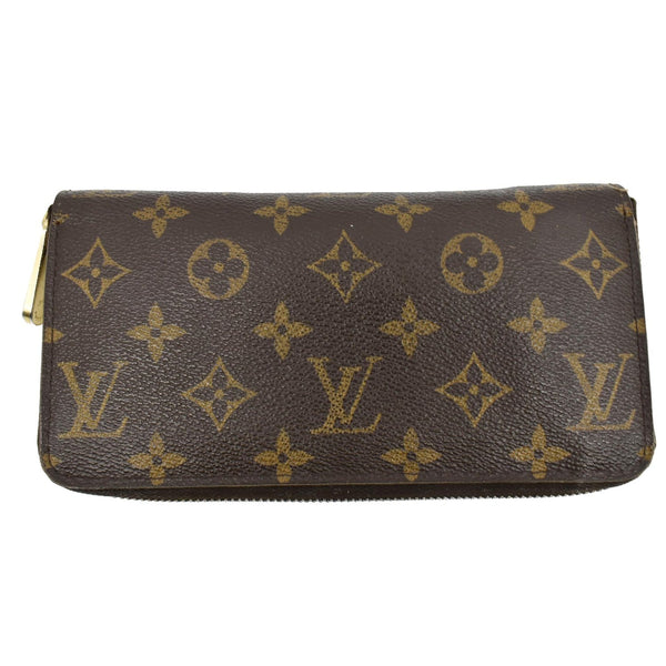 LOUIS VUITTON Zippy Organizer Monogram Canvas Wallet Brown