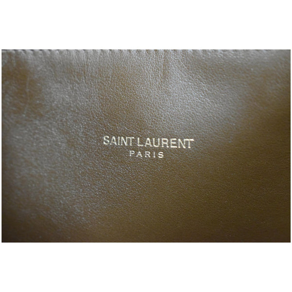 YVES SAINT LAURENT Sac de Jour Suede Leather Tote Shoulder Bag Brown