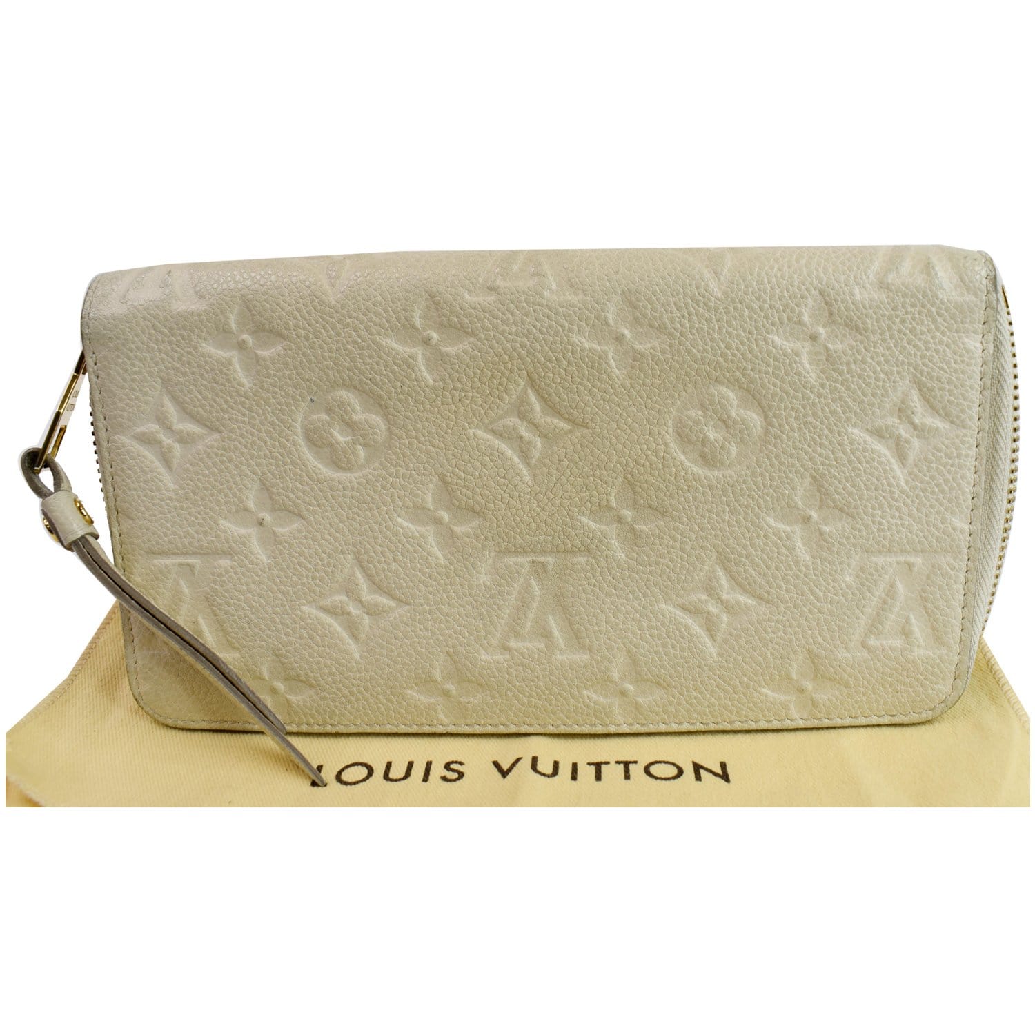 Louis Vuitton Monogram Empreinte Womens Folding Wallets, White, One Size (Stock Confirmation Required)