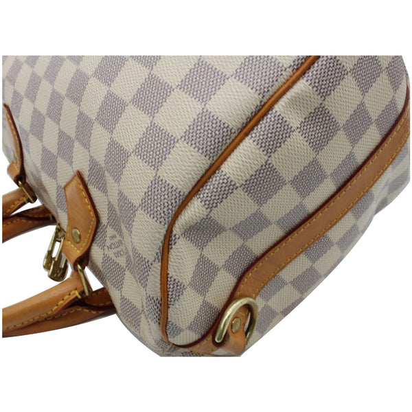 LOUIS VUITTON Speedy 25 Bandouliere Damier Azur Shoulder Bag White